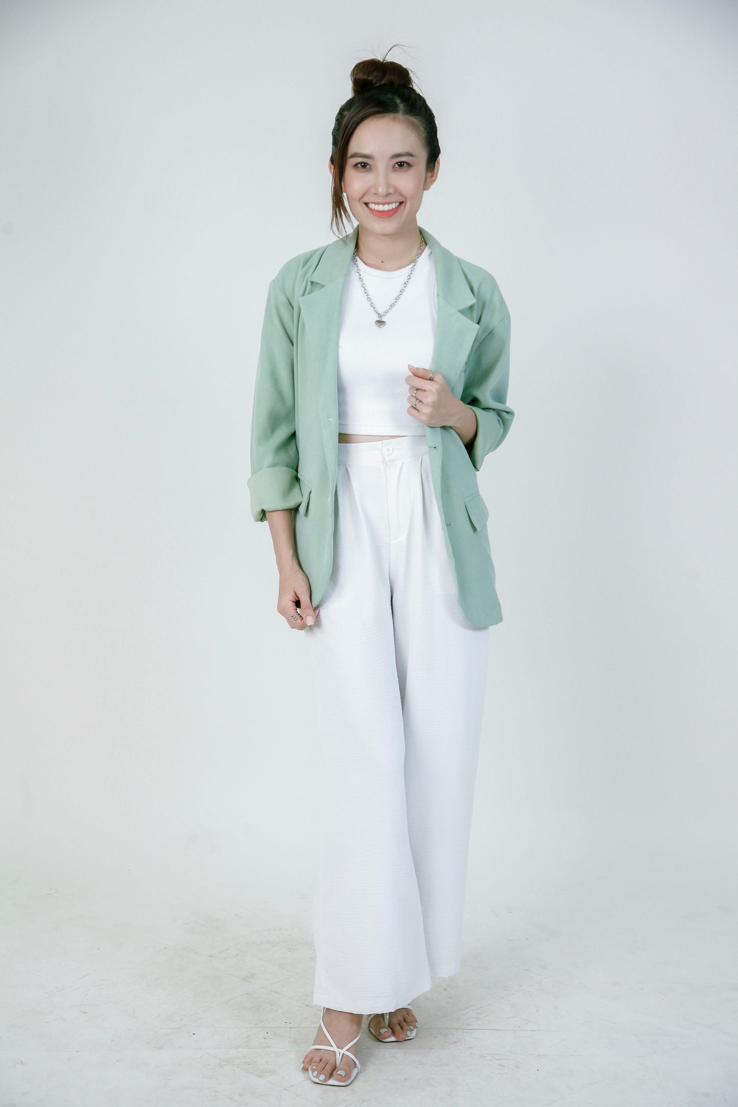 Blazer vert menthe femme