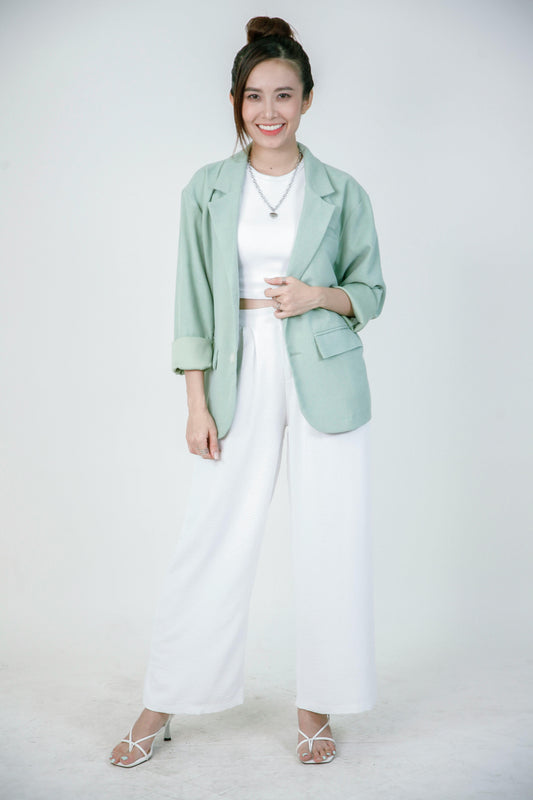 Blazer vert menthe femme